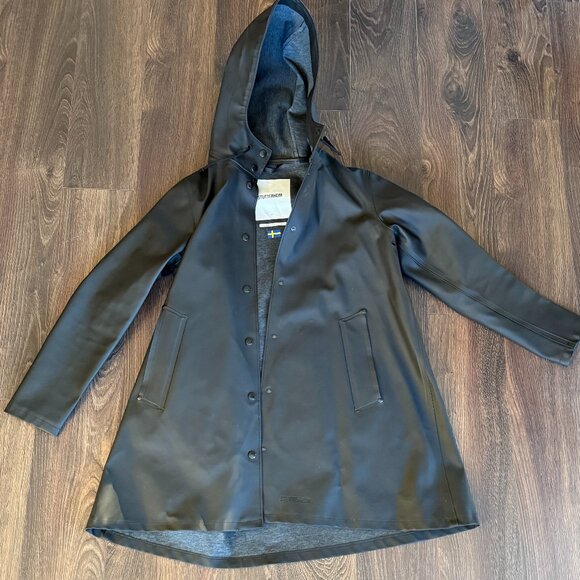Stutterheim Mosebacke Raincoat Small Black - Picture 4 of 7